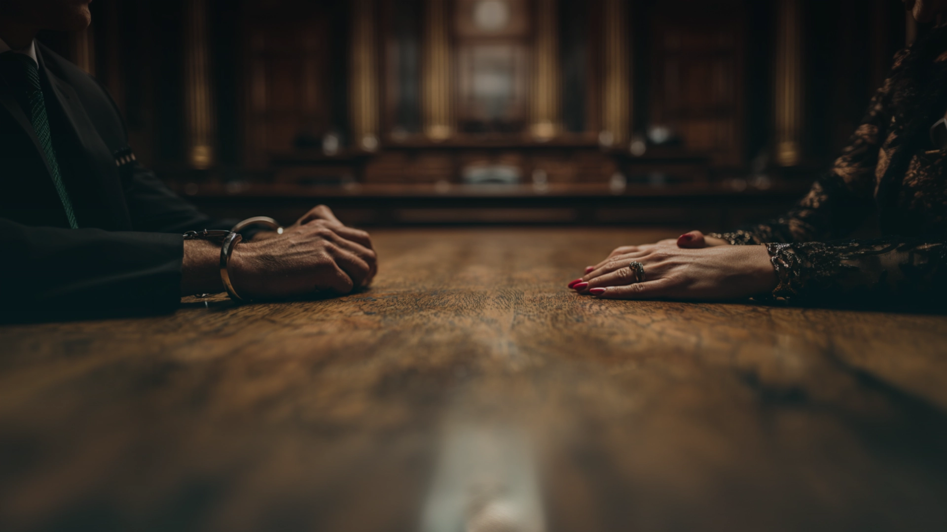 Hombre caminando solo bajo la lluvia en una calle empedrada de un pueblo español